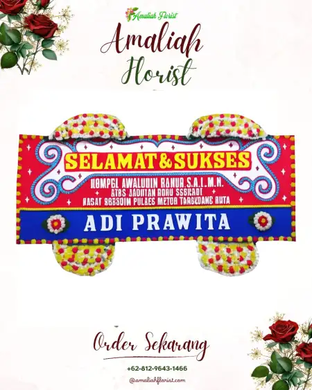 Papan Bunga Ucapan Selamat Dauh Peken